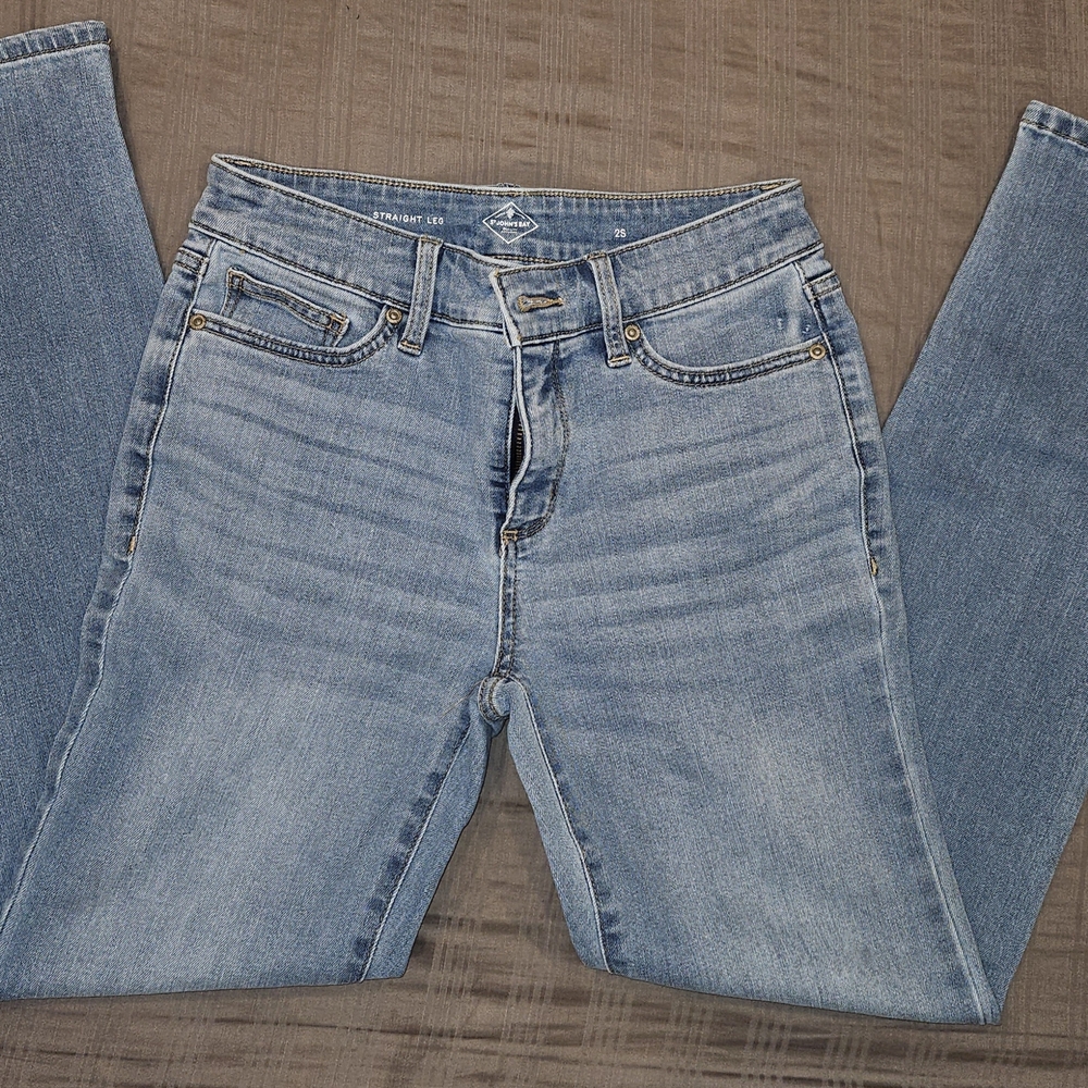 St. John's Bay Blue Straight Leg Jeans with Classic Style